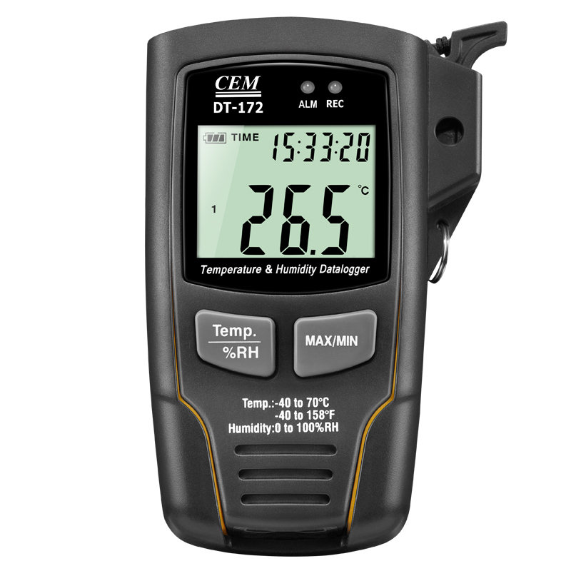 CEM DT172, Temperature and Humidity Data Logger with Display