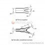 Raychem 382A012-25/225-0, manson termocontractabil tip Y (1 intrare, 2 iesiri), trecere de la 1 la 2