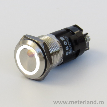 EAO 82-4152.0156, Indicator 16mm with LED ring, stainless-steel, front dimension Ø 18 mm, IP67