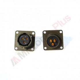 Amphenol 62IN-12E-12-03S, conector circular de panou, 3 contacte mama