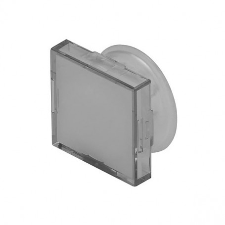 EAO 200-91x0-W0, Plastic transparent lens, illuminative, holder translucent, for EAO Series 55 24x24mm IP65