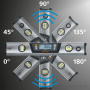 Laserliner 081.272A DigiLevel Pro 80, Digital electronic spirit level 80 cm with laser and Bluetooth, 4021563706495