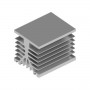 Fischer Elektronik SK89 100 AL, Extruded aluminium heatsink, 100x80x78.6mm, Rth 1.3 - 0.6 K/W