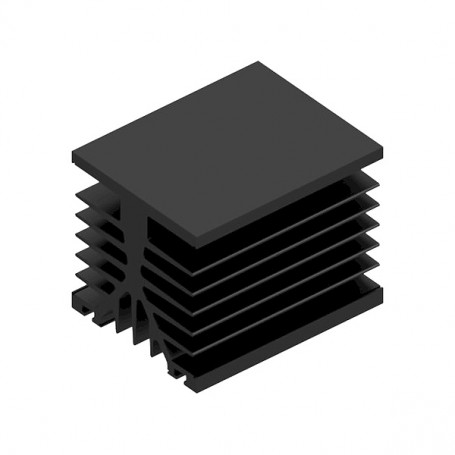 Fischer Elektronik SK89 60 SA-SL, Extruded aluminium heatsink, 60x80x78.6mm, Rth 1.3 - 0.6 K/W