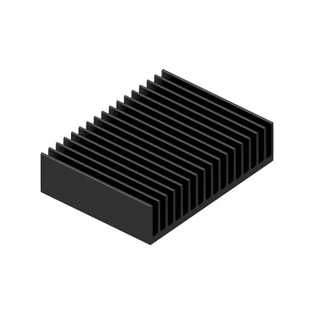 Fischer Elektronik SK508 75 SA, Extruded aluminium heatsink, 75x100x25mm, Rth 3.4 - 1.7 K/W