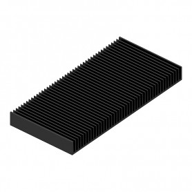 Fischer Elektronik SK130 220 SA, Extruded aluminium heatsink, 220x420x40mm, Rth 0.69 - 0.41 K/W