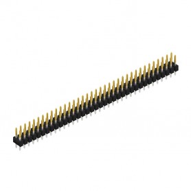 Fischer Elektronik SL22 112 72S, Male header, 2 rows, 72 contacts selective gold-plated, pitch 2.54mm