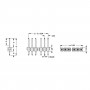 Fischer Elektronik SL11 112 1G, Conector PCB cu 1 contact tata aurit, montare la distanta 2.54mm