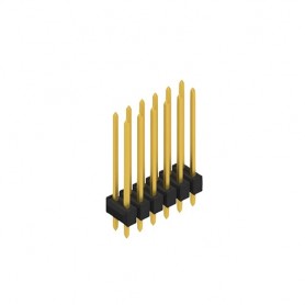 Fischer Elektronik SL22 214 12G, Male header, 2 rows, 12 contacts gold-plated, pitch 2.54mm