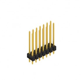 Fischer Elektronik SL22 214 14G, Male header, 2 rows, 14 contacts gold-plated, pitch 2.54mm