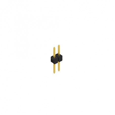 Fischer Elektronik SL1 053 2G, Conector PCB 1 sir de pini, 2 contacte tata aurite, distanta 2.54mm