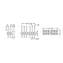 Fischer Elektronik SL2 053 2G, Conector PCB 2 siruri de pini, 2 contacte tata aurite, distanta 2.54mm