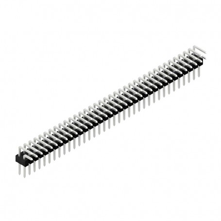 Fischer Elektronik SL4 025 72Z, Male header, 2 rows 90° pins, 72 contacts tin-plated, pitch 2.54mm