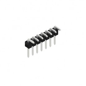 Fischer Elektronik SL3 025 7Z, Male header, 1 row 90° pins, 7 contacts tin-plated, pitch 2.54mm