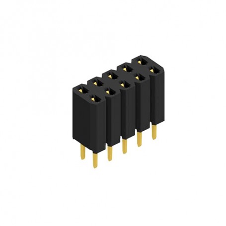 Fischer Elektronik BL2 10G, Conector PCB 2 siruri de 10 contacte mama aurite, distanta 2.54mm