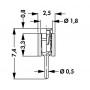 Fischer Elektronik MK01 4G, Conector PCB 1 sir de 4 contacte mama aurite, distanta 2.54mm