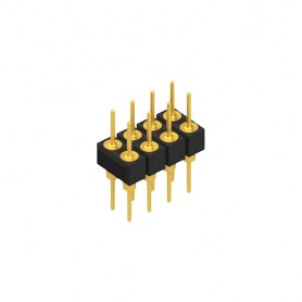 Fischer Elektronik MK205 8G, Male header, 2 rows, 8 contacts gold-plated, pitch 2.54mm