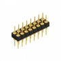 Fischer Elektronik MK205 16G, Conector PCB 2 siruri de 16 contacte tata aurite, distanta 2.54mm