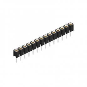 Fischer Elektronik MK21 14, Conector PCB 1 sir de 14 contacte mama cositorite, distanta 2.54mm