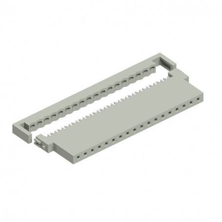 Fischer Elektronik FV 18Z, Female connector with 18 contacts tin-plated for flat ribbon cable, pitch 2.54mm