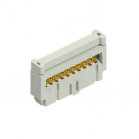 Fischer Elektronik PV 20G ZEPV20, Female connector with 20 contacts gold-plated for flat ribbon cable, pitch 1.27mm