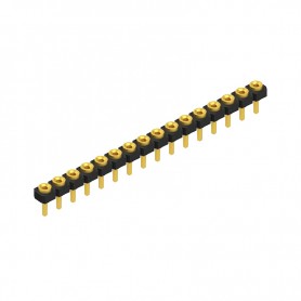 Fischer Elektronik MK LP 18 16G, Conector PCB 1 sir de 16 contacte mama aurite, distanta 2.54mm