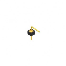 Fischer Elektronik MK LP 43 1G, Male header with 1 contact Ø 0.5mm gold-plated, pitch 2.54mm