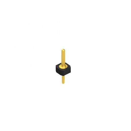 Fischer Elektronik MK LP 40 1G, Male header with 1 contact Ø 0.6 / 0.8mm gold-plated, pitch 2.54mm