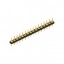 Fischer Elektronik MK LP 41 16G, Female header, 1 row, 16 contacts Ø 0.5mm gold-plated, pitch 2.54mm