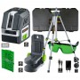 Laserliner 036.713A PocketCross-Laser 2G Set, Cross line laser with green laser and 150cm tripod, 4021563726035