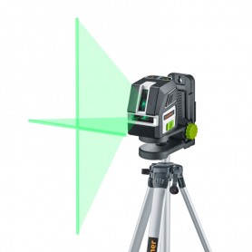 Laserliner 036.713A PocketCross-Laser 2G Set, Cross line laser with green laser and 150cm tripod, 4021563726035