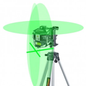 Laserliner 036.800-1 X3-Laser Pro Set 1, 3D Cross-line green laser set with clamp, wall bracket and 300cm tripod