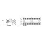 Fischer Elektronik DIL 14MG, Soclu PCB pentru circuite integrate DIL, 14 contacte aurite, distanta 2.54mm