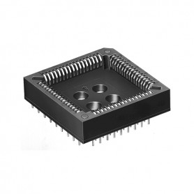 Fischer Elektronik PLCC 52, Soclu PCB pentru circuite integrate PLCC, 52 contacte cositorite, distanta 1.27mm