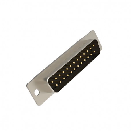 Yimtek DB25P (40125P1TSNAR), D-Sub standard density connector, male, straight 25 solder selective gold-plating contacts