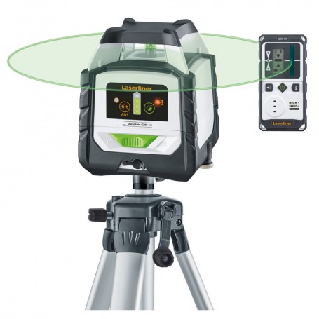 Laserliner 052.555A Duraplane G360, Horizontal 360° hybrid with laser receiver RX G60 and tripod, 4021563710515