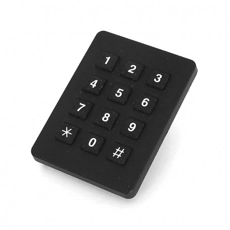 Grayhill 96AB2-152-F, Keypad 3x4, matrix code circuitry, contact with conductive rubber