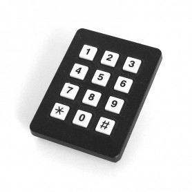 Grayhill 96AB2-102-F, Keypad 3x4, matrix code circuitry, contact with conductive rubber