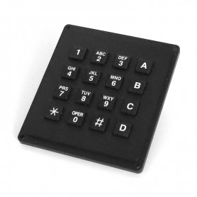 Grayhill 96BB2-056-R, Keypad 4x4, matrix code circuitry, contact with conductive rubber