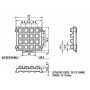 Accord AK-1607-N-SSB-WP-MM, Tastatura metalica cu 16 (4x4) taste conectate in mod matriceal