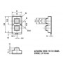 Accord AK-102-B-SSS-WP-MM, Metal keypad 2x1, matrix code circuitry, water proof