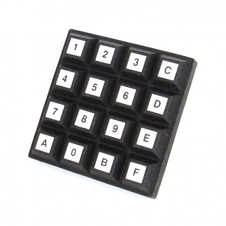 Grayhill 84SN-BB2-014, Sealed keypad 16 (4x4) buttons with Snap Dome contact, matrix code circuitry