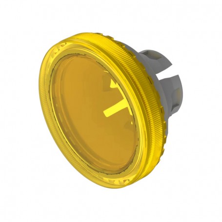 EAO 84-7111.400, Lens transparent plastic Ø19.7mm, yellow, illuminative, for EAO 84 Series