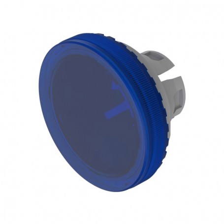 EAO 84-7111.600, Lens transparent plastic Ø19.7mm, blue, illuminative, for EAO 84 Series