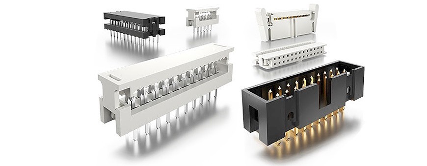 Meterland I PCB connectors for flat ribbon cable